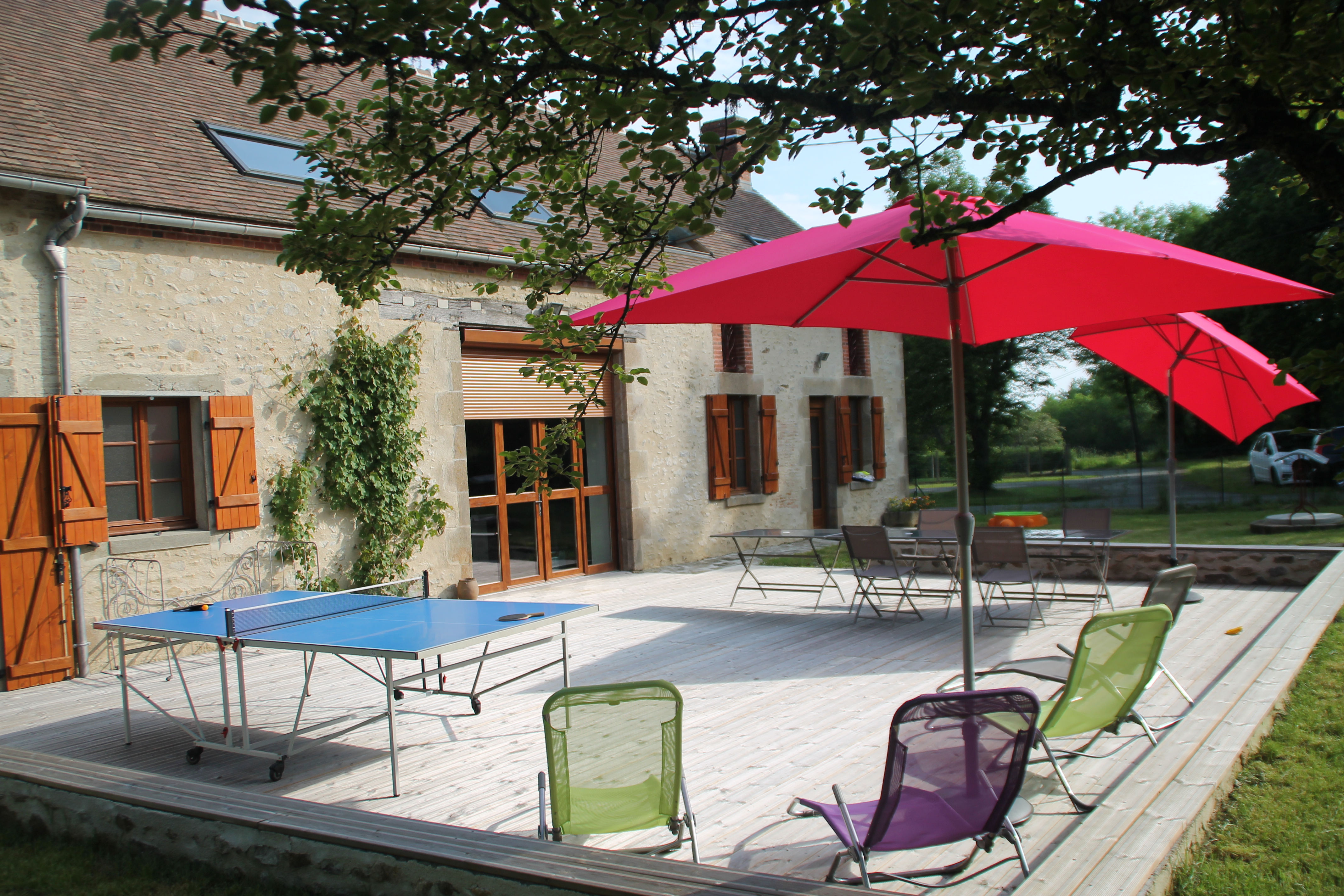 Gîte de 12 personnes en Creuse - Terrasse